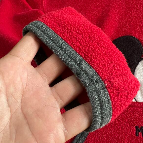 Mickey Unlimited Red Fleece Hoodie Small - Picture 8 of 11